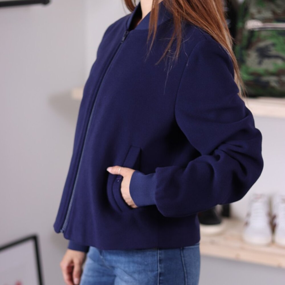 NWT - Love moschino Heart Bomber Jacket - Navy❤️ - Picture 3 of 5